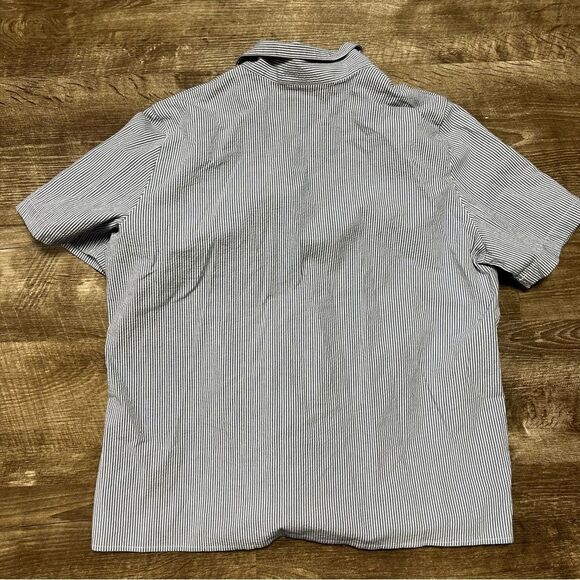 Alfred Dunner Short Sleeve Stripes Embroidered Floral Button Front Shirt Size 18 - Picture 6 of 8